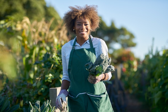 Farmer working in agricultural field